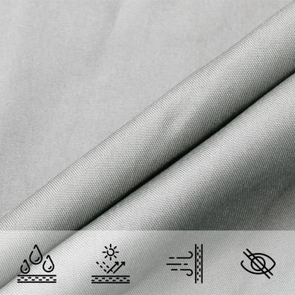 vidaXL Voile d'ombrage gris clair 3x3x4,24 m 100% polyester oxford