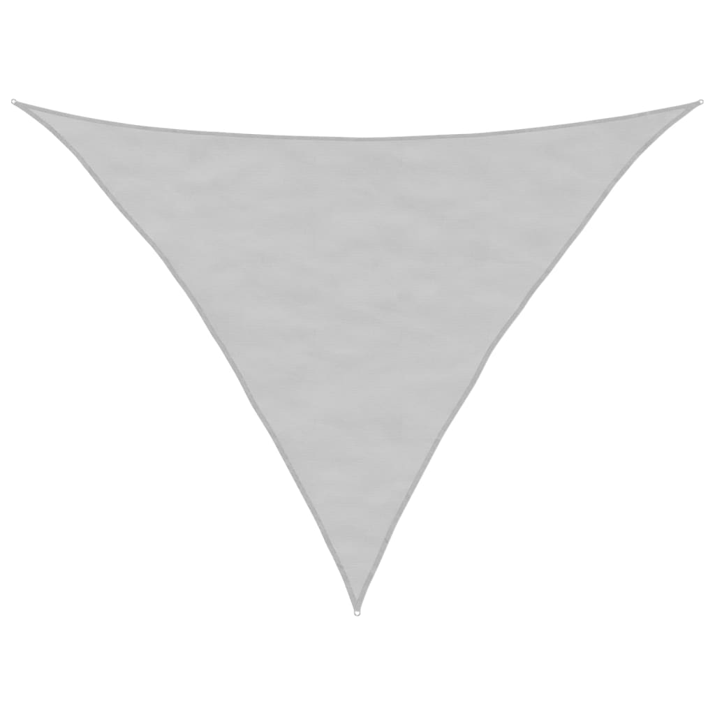 vidaXL Voile d'ombrage gris clair 3,5x3,5x4,9 m 100% polyester oxford