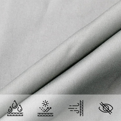 vidaXL Voile d'ombrage gris clair 3,5x3,5x4,9 m 100% polyester oxford