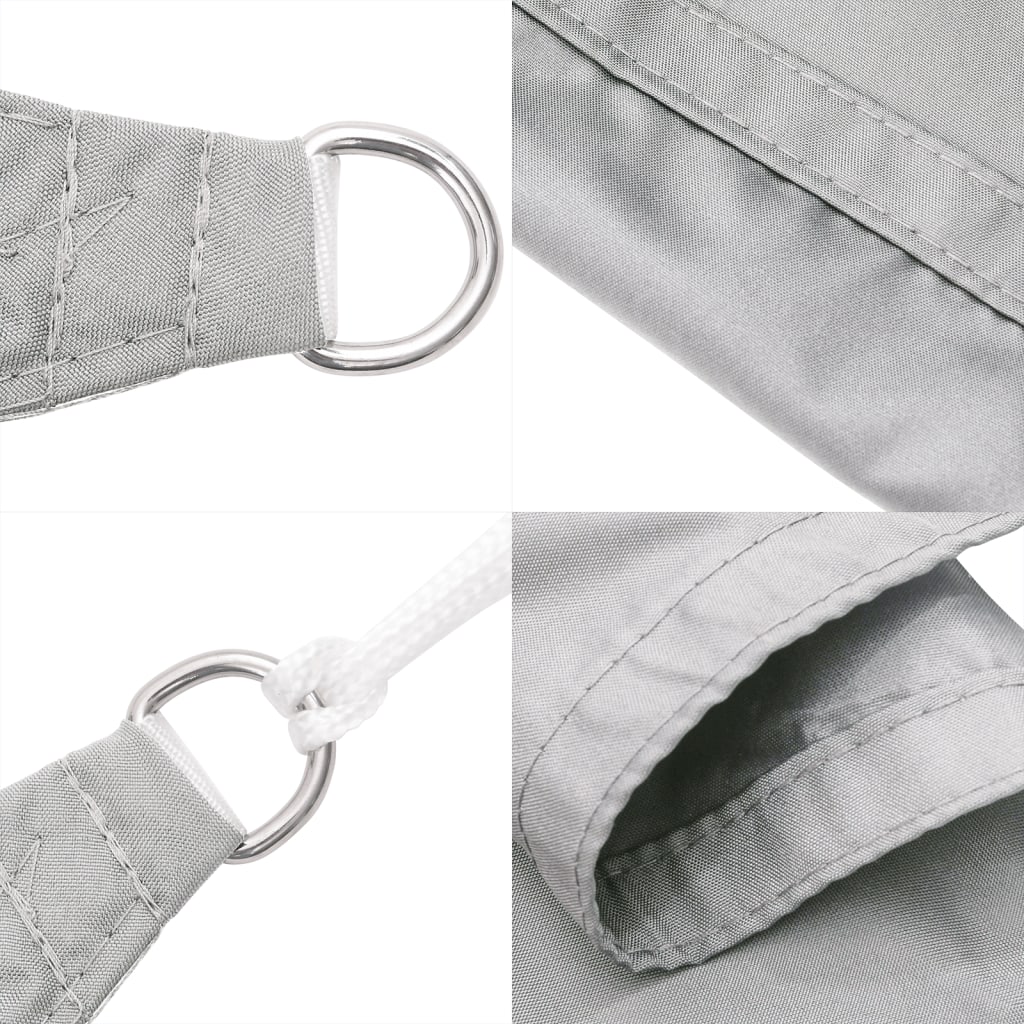 vidaXL Voile d'ombrage gris clair 4x5x5 m 100% polyester oxford