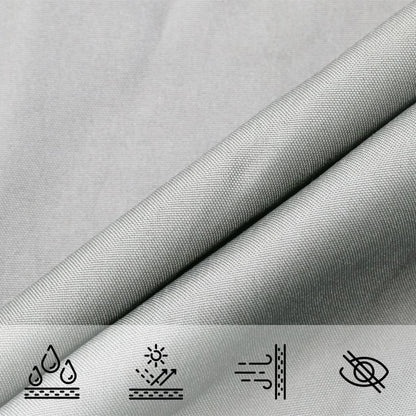 vidaXL Voile d'ombrage gris clair 4x5x5 m 100% polyester oxford
