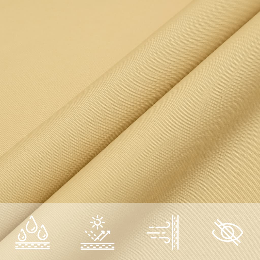 vidaXL Voile d'ombrage sable 2,5x2,5x3,5 m 100 % polyester oxford