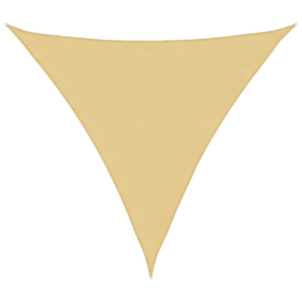 vidaXL Voile d'ombrage sable 3x3x3 m 100 % polyester oxford