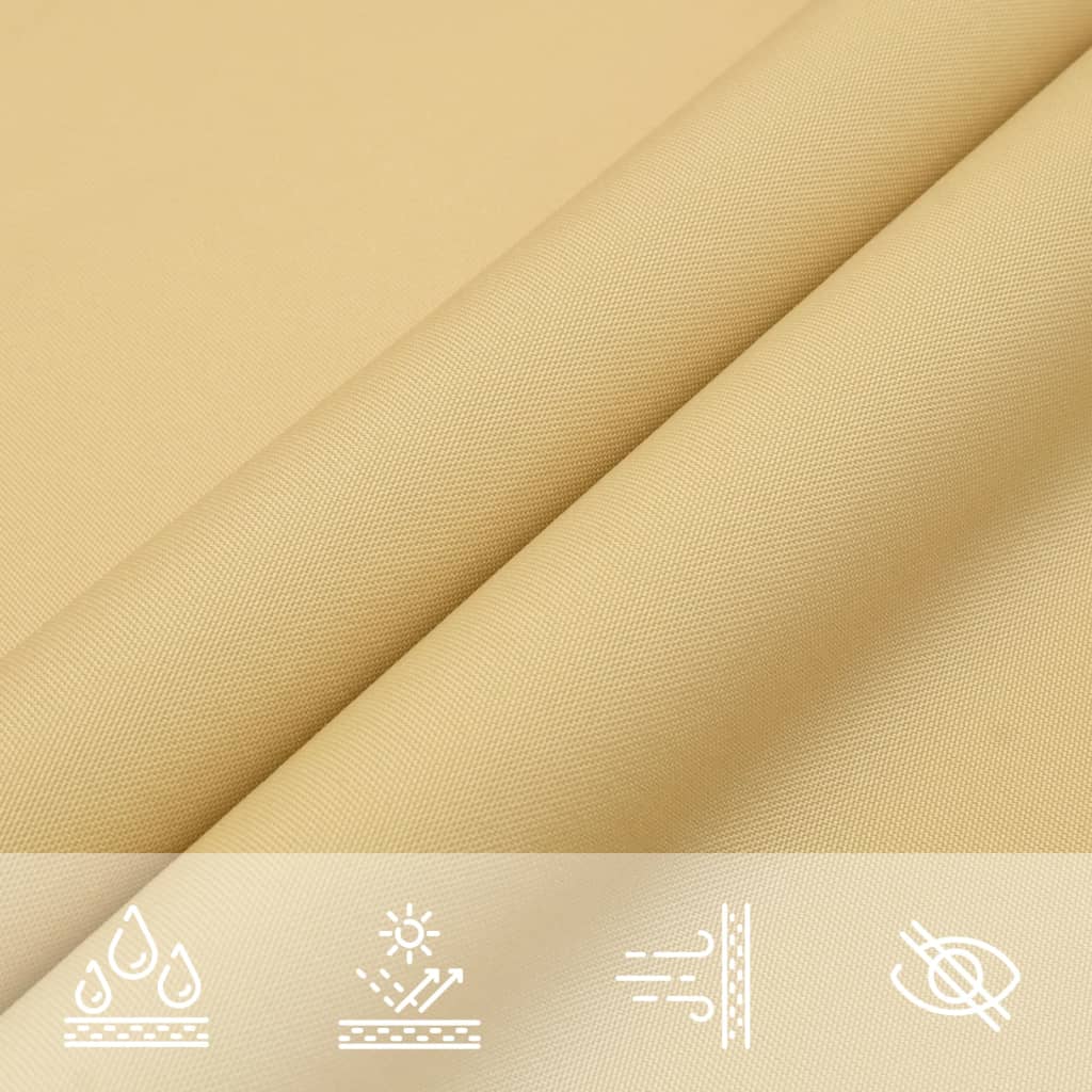 vidaXL Voile d'ombrage sable 3,6x3,6x3,6 m 100 % polyester oxford