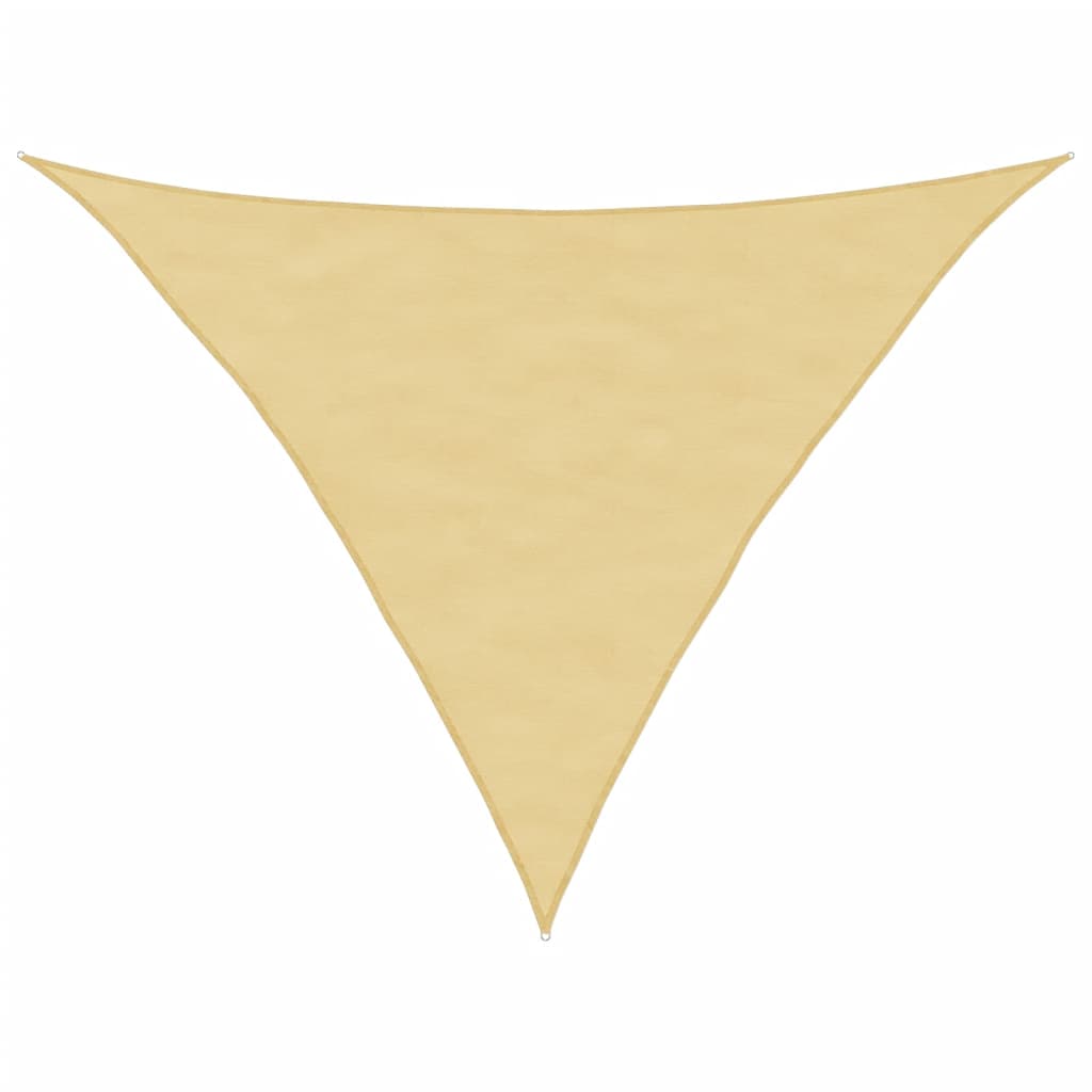 vidaXL Voile d'ombrage sable 3,5x3,5x4,9 m 100 % polyester oxford