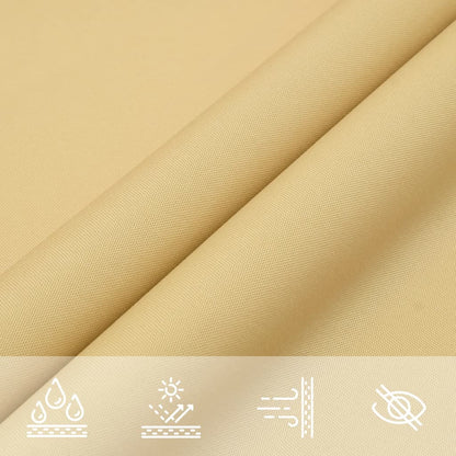 vidaXL Voile d'ombrage sable 4x4x5,8 m 100 % polyester oxford