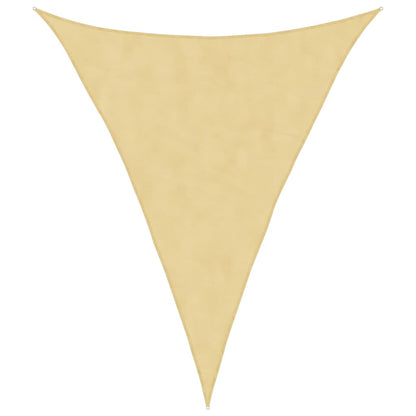 vidaXL Voile d'ombrage sable 4x5x5 m 100 % polyester oxford