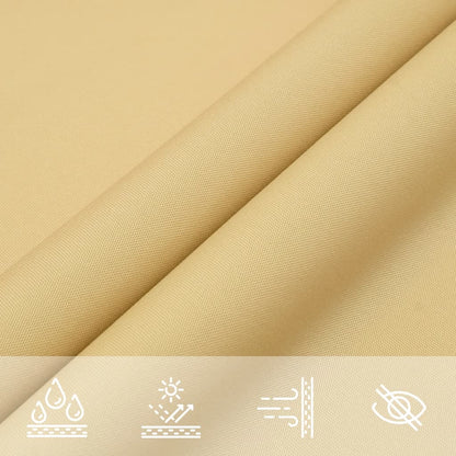 vidaXL Voile d'ombrage sable 4x5x5 m 100 % polyester oxford