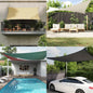 vidaXL Voile d'ombrage sable 4x5x5 m 100 % polyester oxford