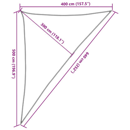 vidaXL Voile d'ombrage sable 4x5x6,4 m 100 % polyester oxford