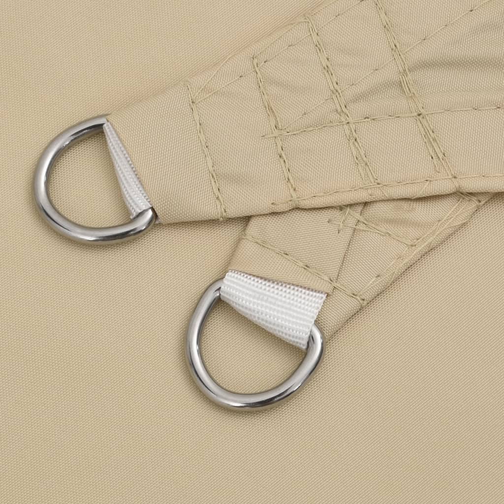 vidaXL Voile d'ombrage beige 7x5x5 m 100 % polyester oxford