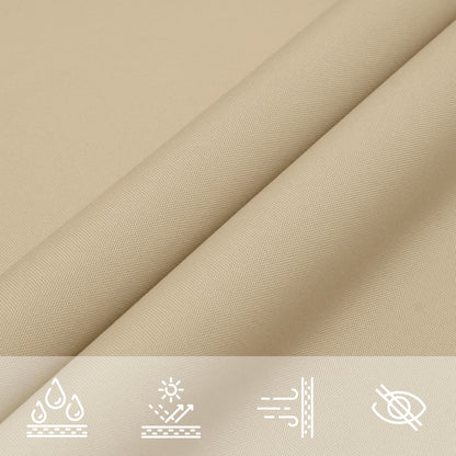 vidaXL Voile d'ombrage beige 7x5x5 m 100 % polyester oxford
