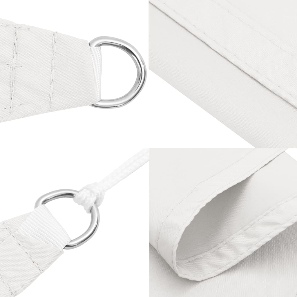 vidaXL Voile d'ombrage blanc 7x5x5 m 100 % polyester oxford