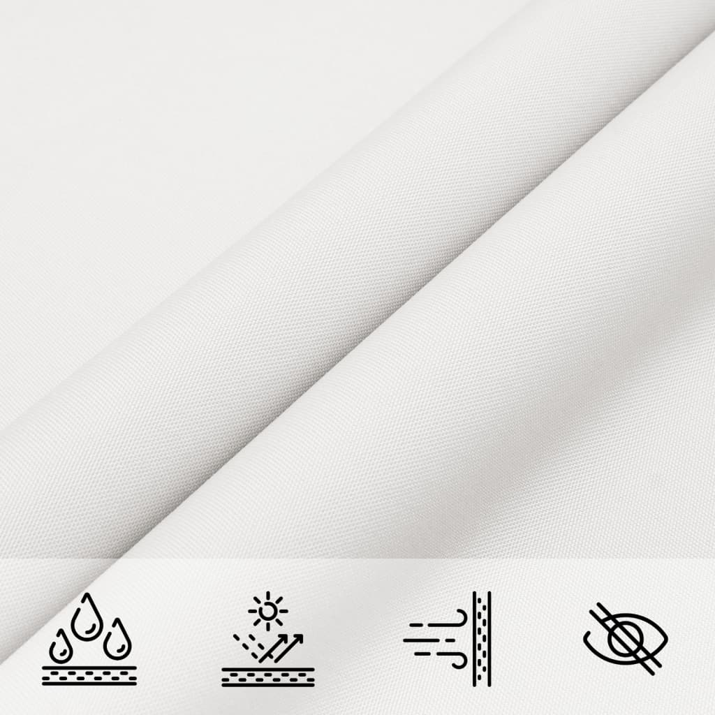 vidaXL Voile d'ombrage blanc 7x5x5 m 100 % polyester oxford