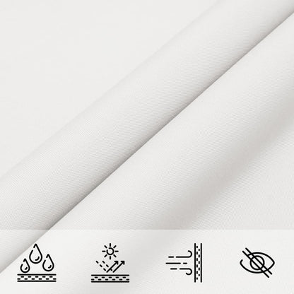 vidaXL Voile d'ombrage blanc 7x5x5 m 100 % polyester oxford