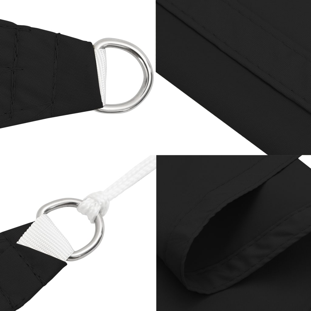 vidaXL Voile d'ombrage noir 7x5x5 m 100 % polyester oxford
