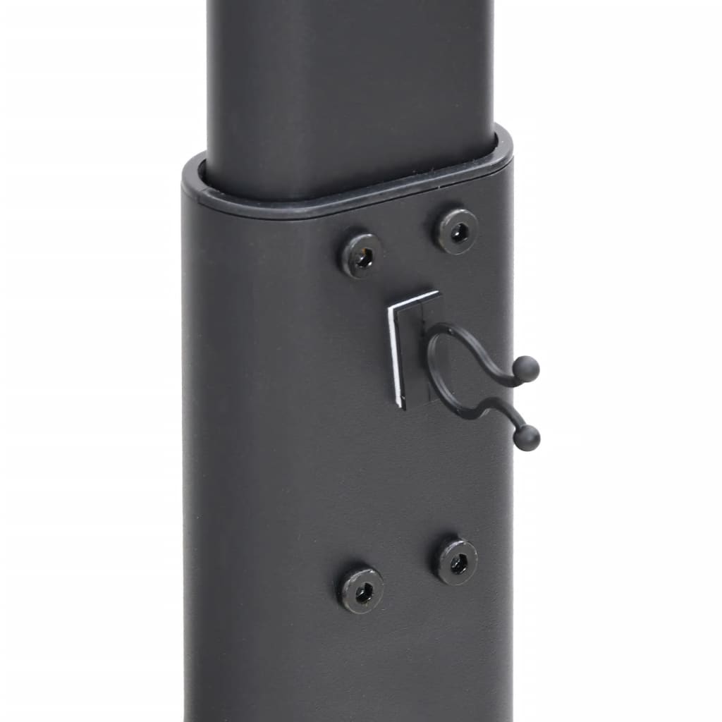 vidaXL Meuble TV d'angle 3 niveaux pour 32-65 pouces noir
