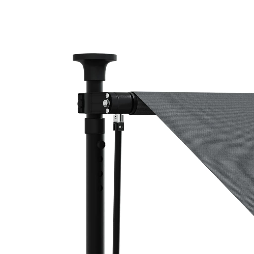 vidaXL Auvent rétractable anthracite 150x150 m tissu et acier