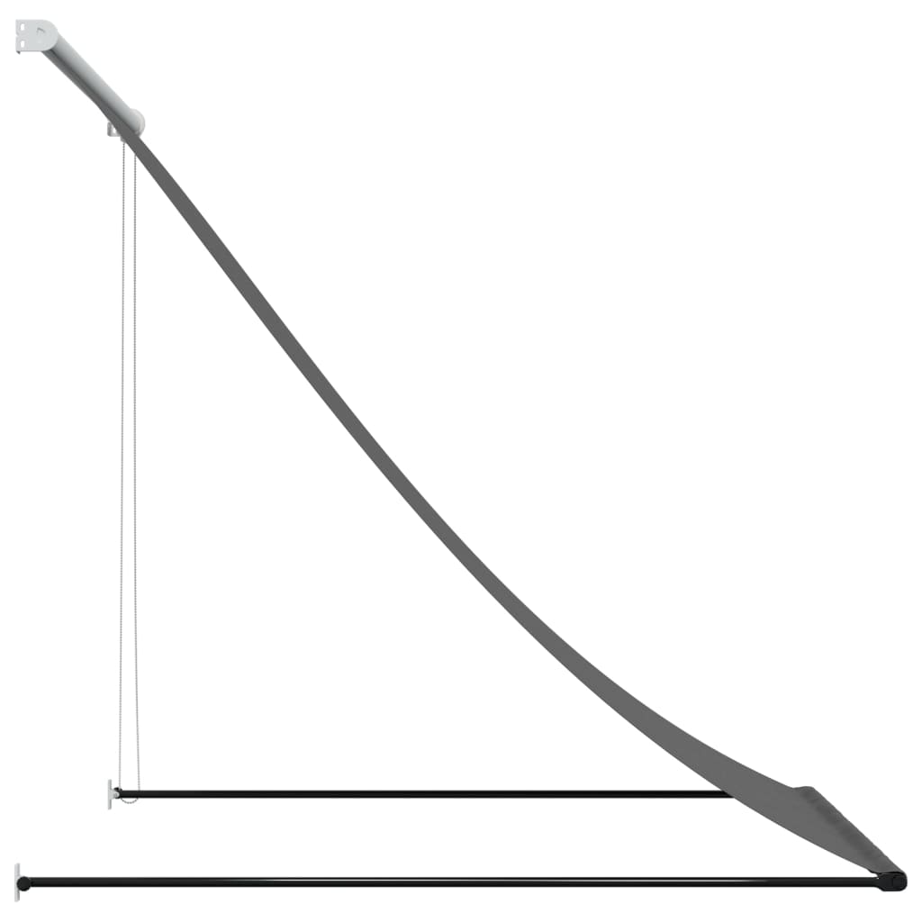 vidaXL Auvent rétractable anthracite 150x150 m tissu et acier