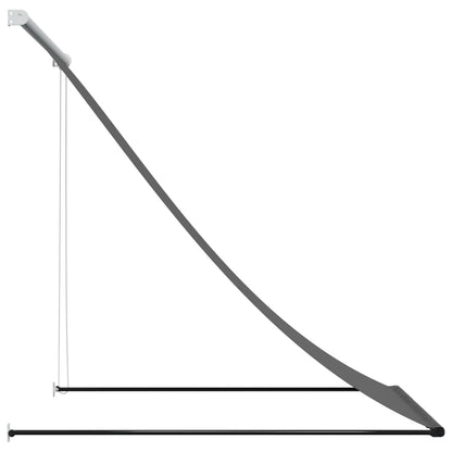 vidaXL Auvent rétractable anthracite 150x150 m tissu et acier
