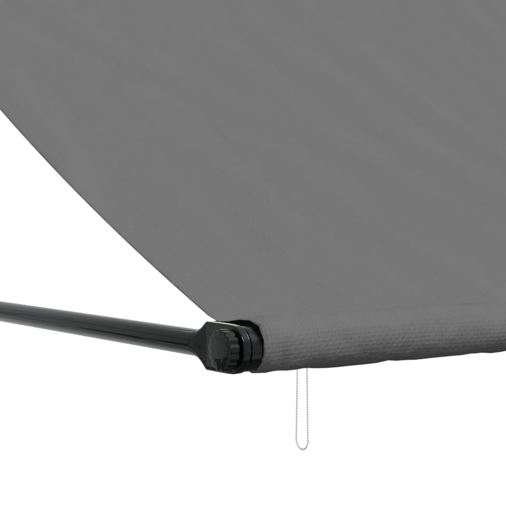 vidaXL Auvent rétractable anthracite 250x150 m tissu et acier