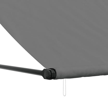 vidaXL Auvent rétractable anthracite 400x150 m tissu et acier