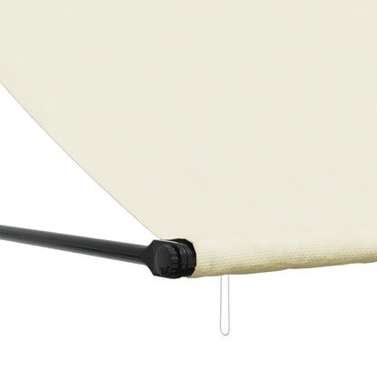 vidaXL Auvent rétractable crème 250x150 m tissu et acier
