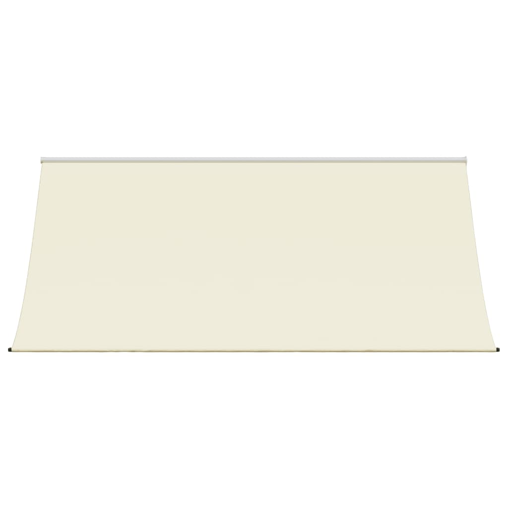 vidaXL Auvent rétractable crème 300x150 m tissu et acier