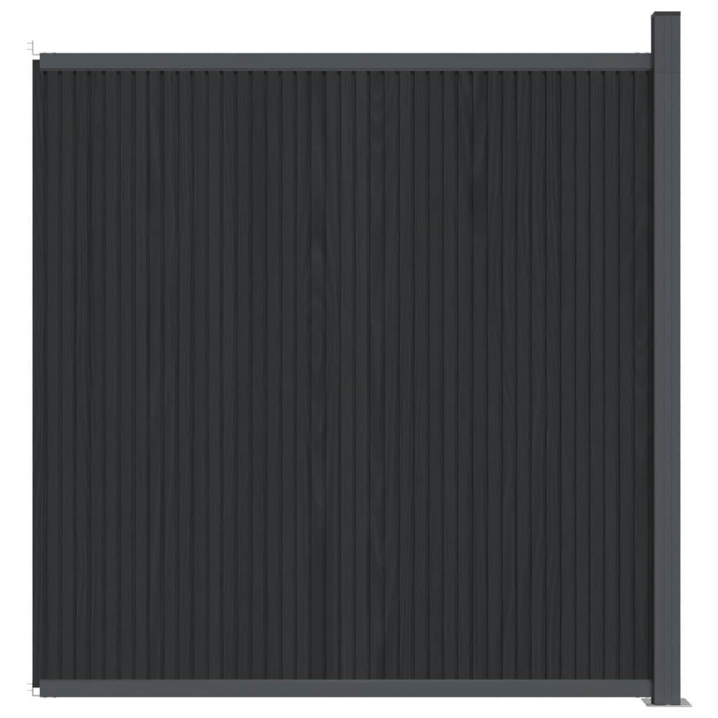 vidaXL Panneaux de clôture gris 173x186 cm WPC
