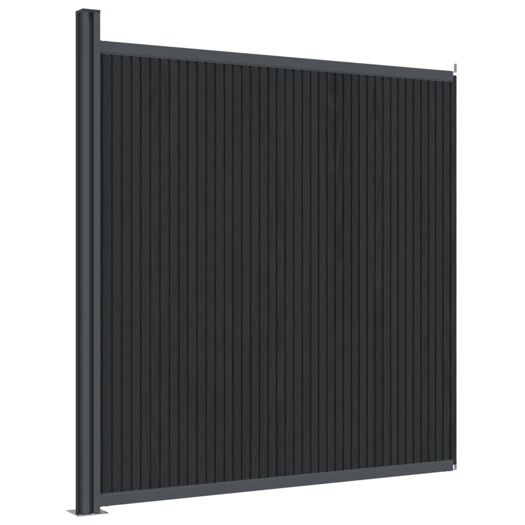 vidaXL Panneaux de clôture gris 173x186 cm WPC