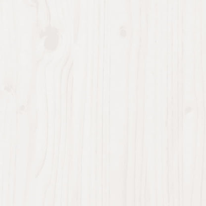 vidaXL Table de rempotage avec étagères blanc bois massif de pin