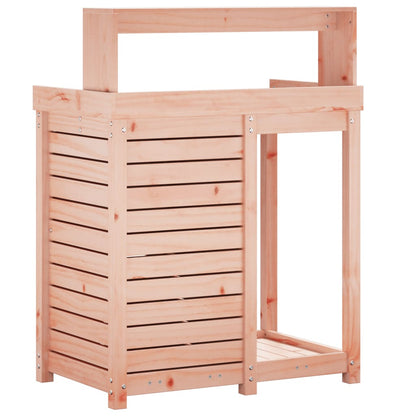 vidaXL Table de rempotage avec étagères bois massif de douglas