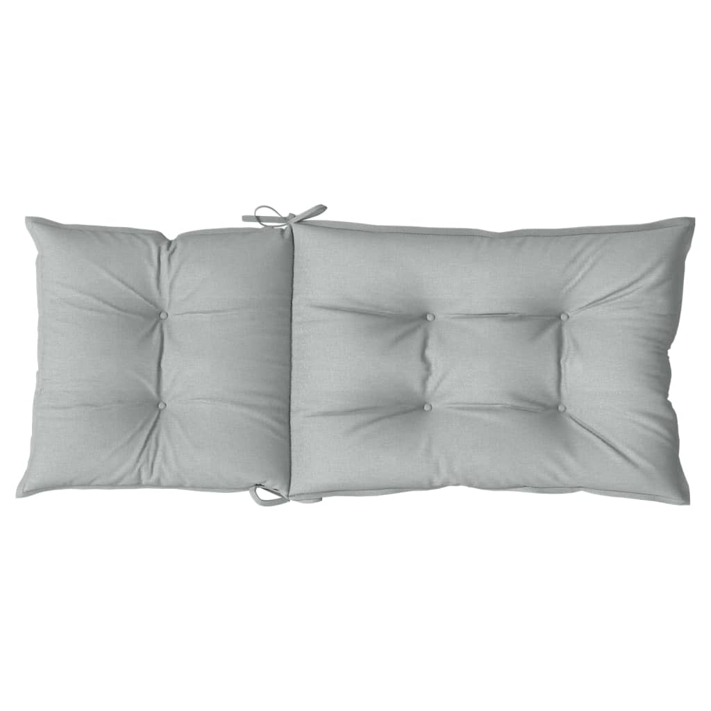 vidaXL Coussins de chaise à dossier haut lot de 6 gris clair mélangé