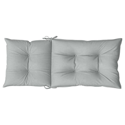 vidaXL Coussins de chaise à dossier haut lot de 6 gris clair mélangé