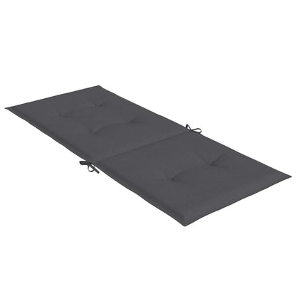 vidaXL Coussins de chaise à dossier haut lot de 6 anthracite mélangé