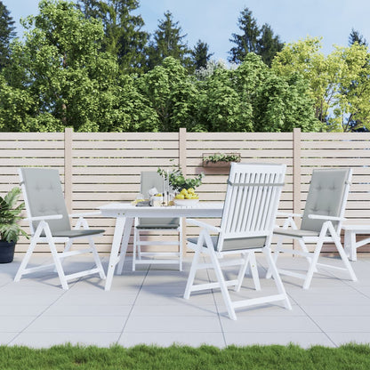 vidaXL Coussins de chaise à dossier haut lot de 4 gris clair mélangé