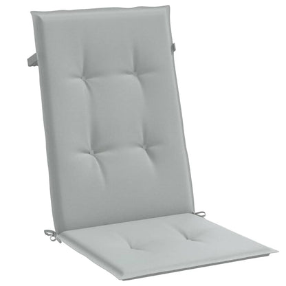 vidaXL Coussins de chaise à dossier haut lot de 4 gris clair mélangé
