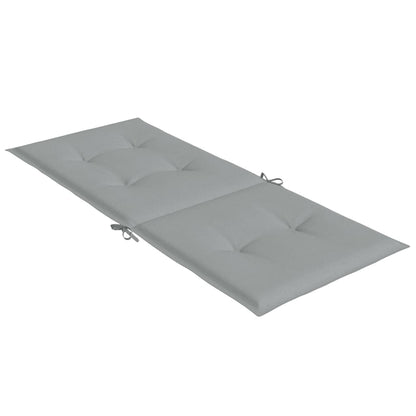 vidaXL Coussins de chaise à dossier haut lot de 4 gris clair mélangé