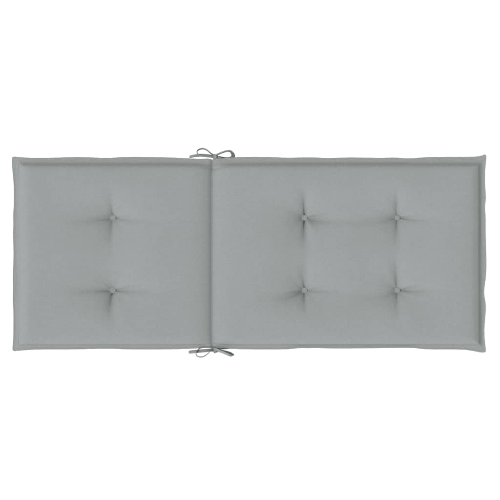 vidaXL Coussins de chaise à dossier haut lot de 4 gris clair mélangé