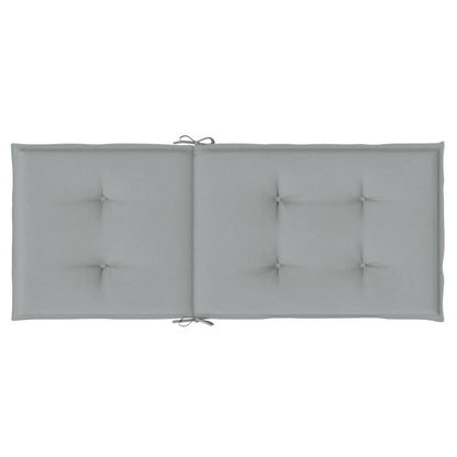 vidaXL Coussins de chaise à dossier haut lot de 4 gris clair mélangé