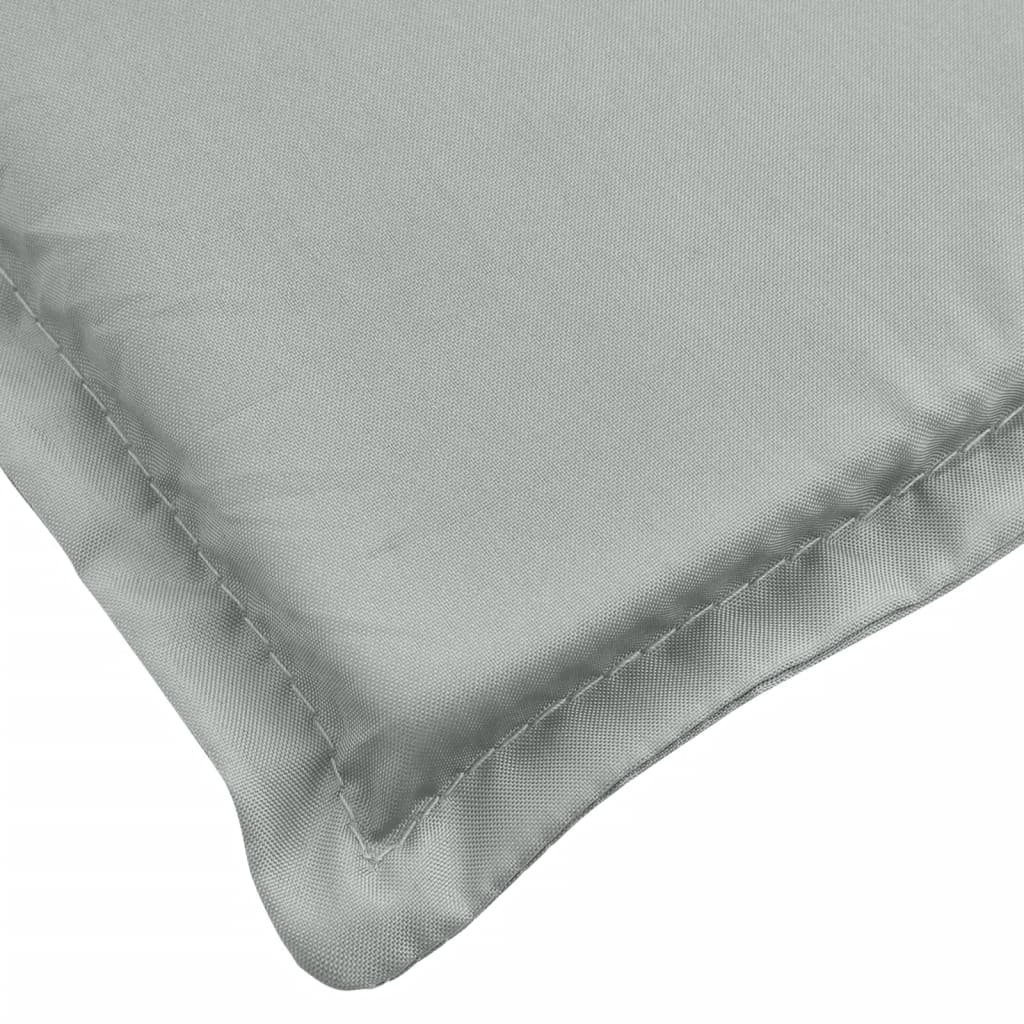 vidaXL Coussins de chaise à dossier haut lot de 4 gris clair mélangé