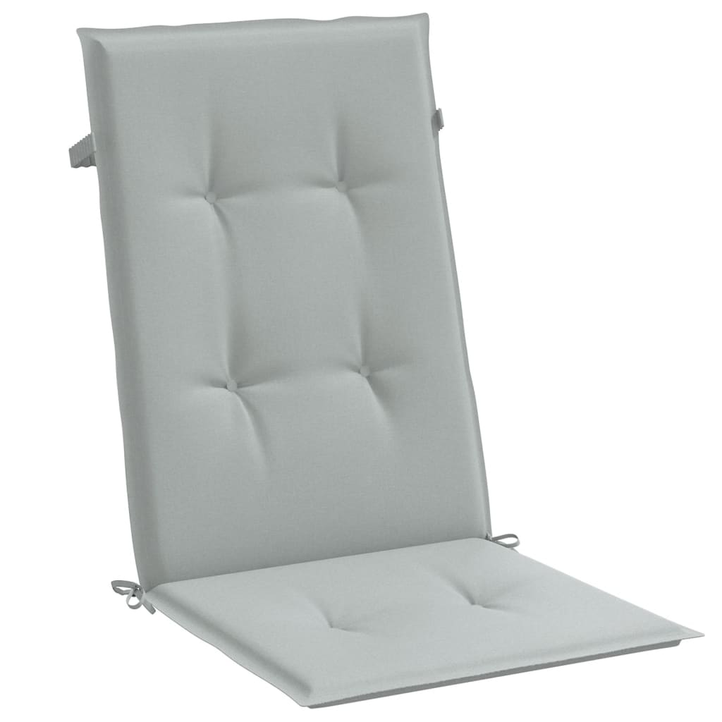 vidaXL Coussins de chaise à dossier haut lot de 6 gris clair mélangé
