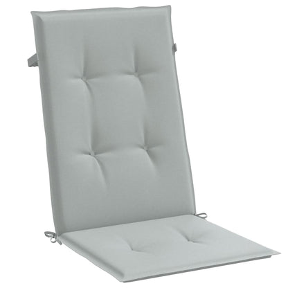 vidaXL Coussins de chaise à dossier haut lot de 6 gris clair mélangé