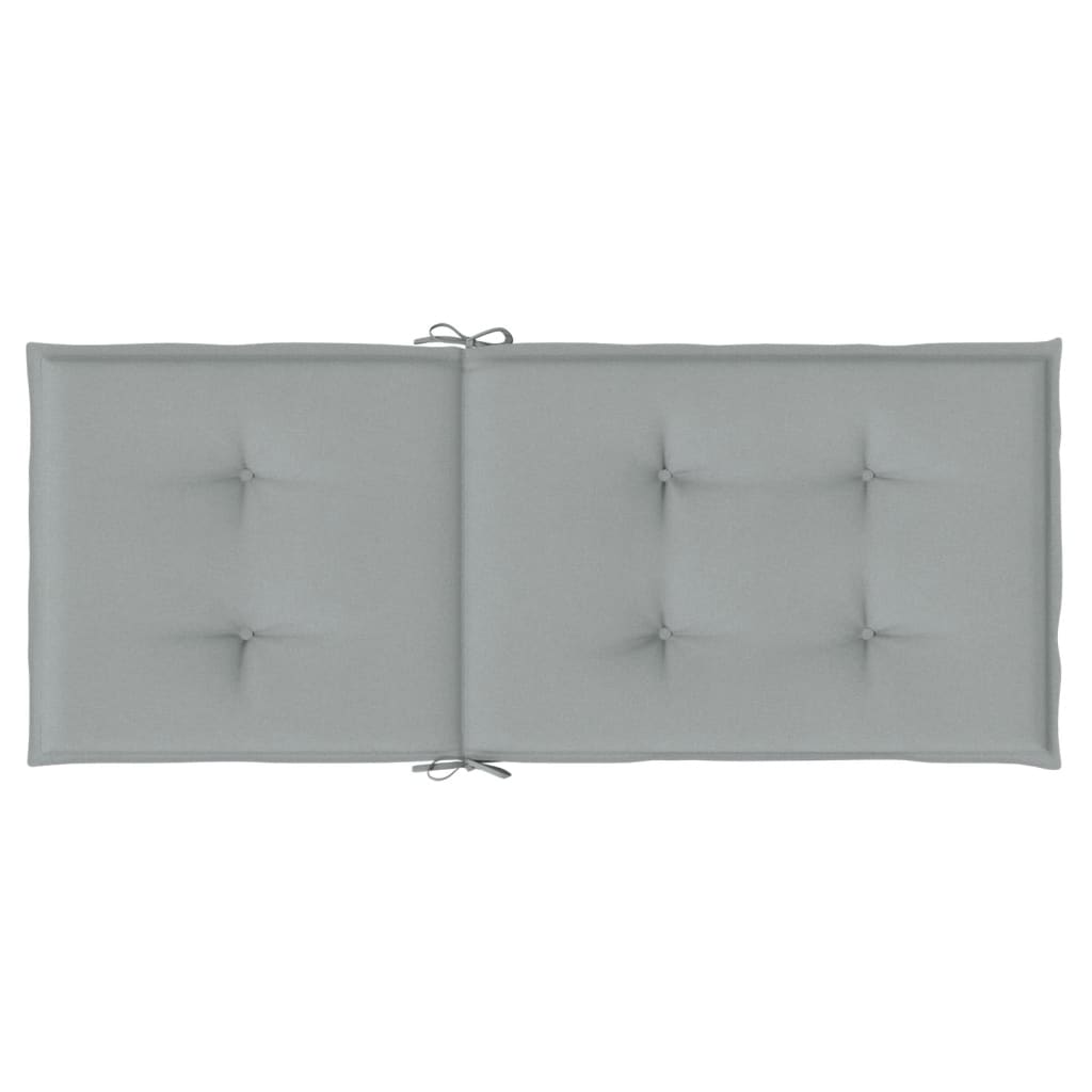 vidaXL Coussins de chaise à dossier haut lot de 6 gris clair mélangé