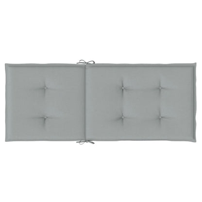 vidaXL Coussins de chaise à dossier haut lot de 6 gris clair mélangé