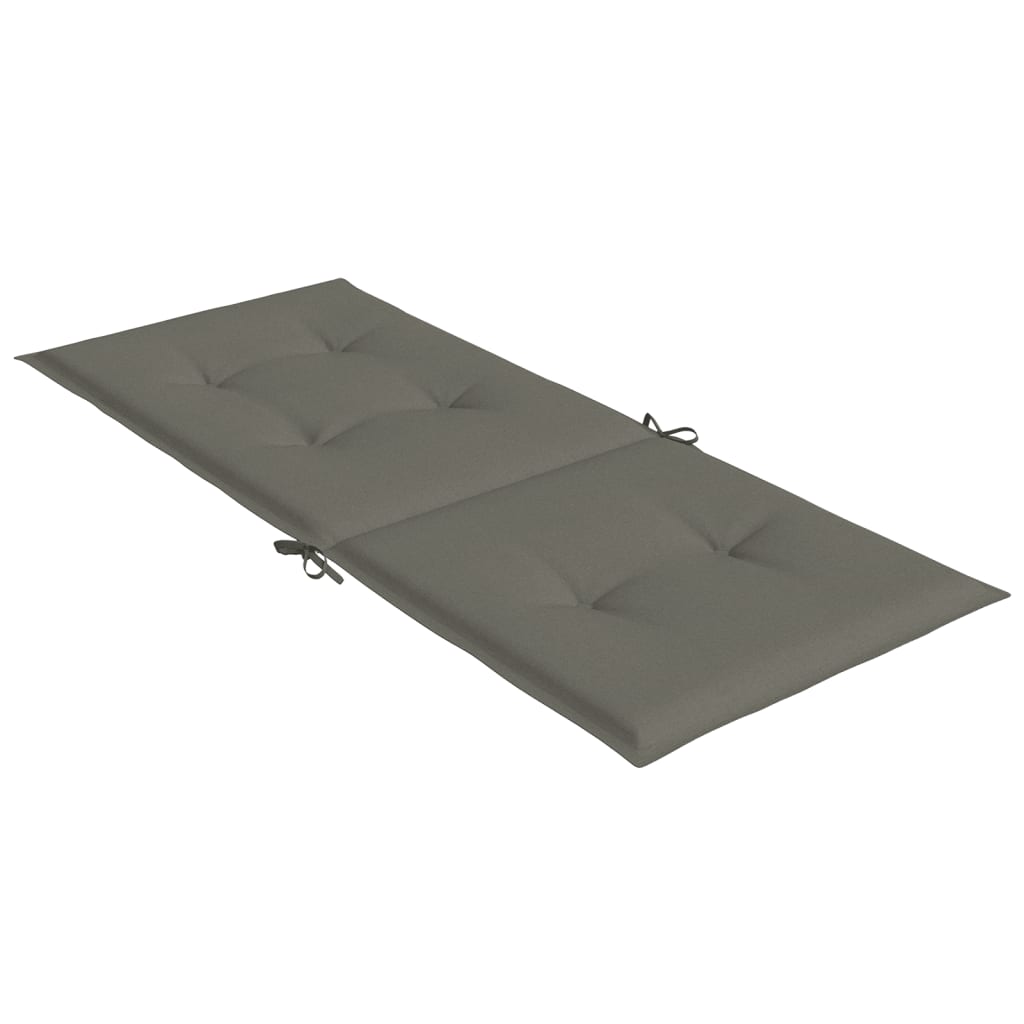 vidaXL Coussins de chaise à dossier haut lot de 6 gris foncé mélangé