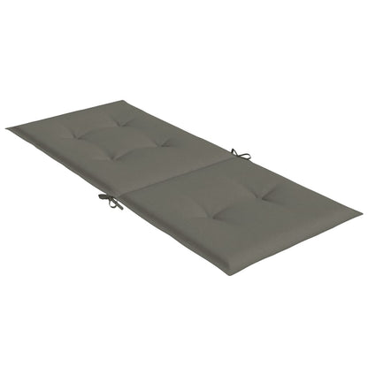vidaXL Coussins de chaise à dossier haut lot de 6 gris foncé mélangé