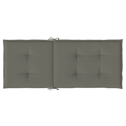 vidaXL Coussins de chaise à dossier haut lot de 6 gris foncé mélangé
