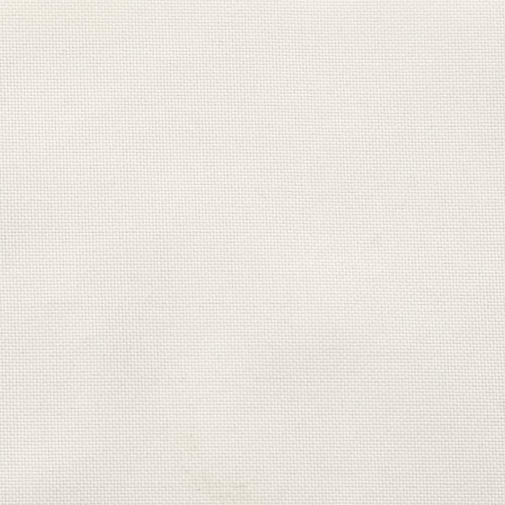 vidaXL Coussins de chaise à dossier haut lot de 4 crème mélangé tissu