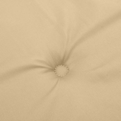 vidaXL Coussins de chaise à dossier haut lot de 4 beige mélangé tissu
